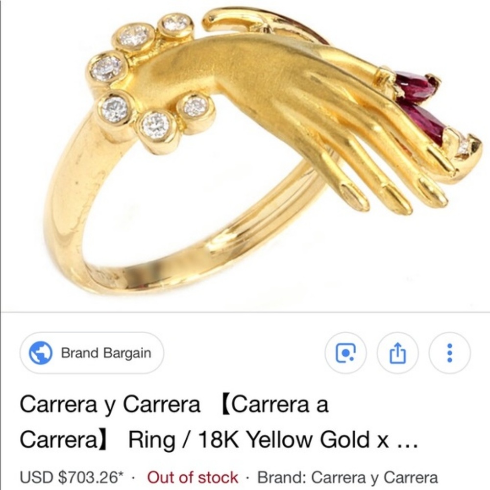 Hand design ring - Picture 3 of 4